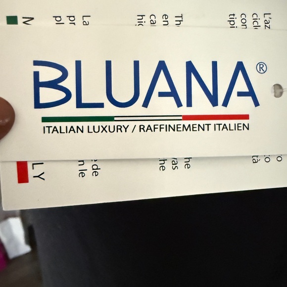 NWTS Bluana made in Italy Elegant Black, Lace Back lingerie, calf length, sz S - Picture 7 of 11